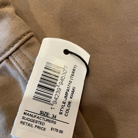 NWT Johnnie-O Men’s Terry Khaki Pants 34x34 - Picture 5 of 6